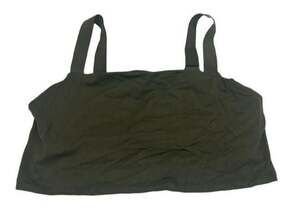 Offline by Aerie Real Me Ribbed Longline Sports Bra Olive Green US XL